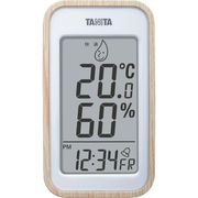 タニタ デジタル温湿度計 ナチュラル TT-572-NA