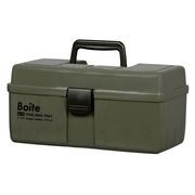 ベストコ ツールボックス 中皿式 ガレージ DIY 工具箱 パーツ カーキ Boite