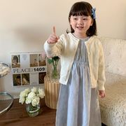 ★Girls★　子供服　80~140cm　ワンピース＋カーディガン　春夏　韓国キッズファッション