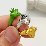 かわいいカエルのリング ファッション 男女兼用 カエルの指輪 アクセサリー カエルの雑貨 カエルモチーフ