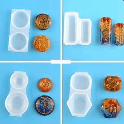 ハンドメイド素材 手芸材料 石膏粘土 レジン枠シリコンモールド キーホルダー ペンダント 幾何学型 蝋燭