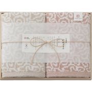 今治謹製　紋織タオル　バスタオル2P(木箱入)　ピンク