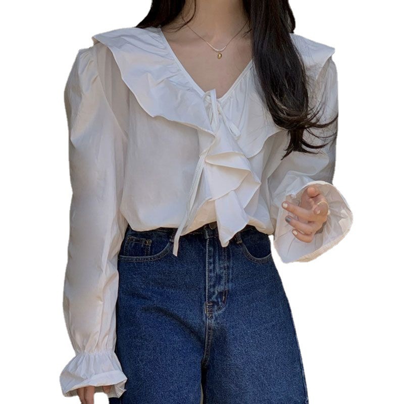 2024新作】ファッション☆長袖シャツ☆ベルスリーブ☆トップス