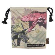 【巾着袋】学研の図鑑LIVE 巾着 ティラノサウルス＆トリケラトプス 恐竜