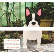 ブルドッグ かわいいプレゼント 装飾用 動物モデル パゴ犬 PVCペット犬 植木鉢 緑化 収納 家庭用 飾り物