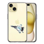 iPhone 15 Plus 側面ソフト 背面ハード ハイブリッド クリア ケース 航空自衛隊 F-15J アグレッサー4