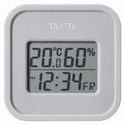 タニタ デジタル温湿度計（小型） TT-588-GY ウォームグレー