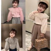 2024 春秋新作 韓国版 ins 女の子 コート 上着 かわいい 3～8歳 洋風 トップス 子供服