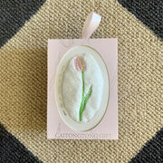 贈り物をする チューリップ刺繍 珊瑚パイル 結婚式のギフトボックス お土産 タオル プレゼント