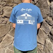 2024春夏　Tシャツ　LION COFFEE Lion Cafe T　インディゴブルー