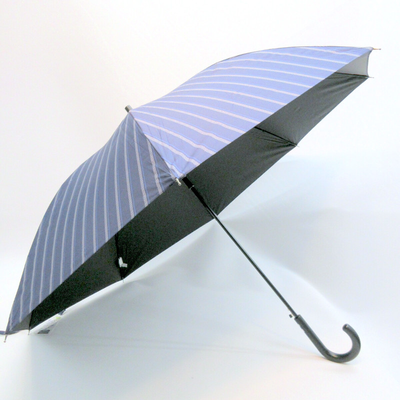 晴雨兼用傘】【紳士用】【長傘】シャドウストライプ柄グラス