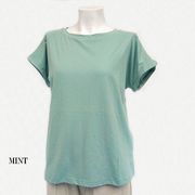 【夏物新作】袖口カフス付き　半袖ドルマンTシャツ　7カラー