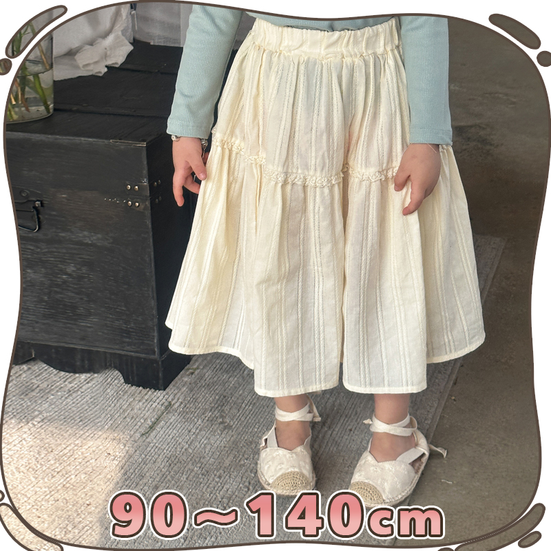 ★Girls★　子供服　90~140cm　キッズスカート　Aラインロングスカート　韓国キッズファッション