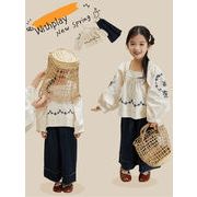 韓国風子供服 ベビー服 女の子  トップス シャツ+ジーパン 分けて販売 90-140cm