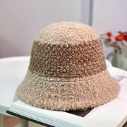 ニット毛糸漁師帽子女2023新型秋冬韓国版顔見せバケツ帽おしゃれでエレガント