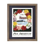 ODハワイアン フレームポスター PA FLOWER　インテリア/壁掛け/南国※2024.5入荷