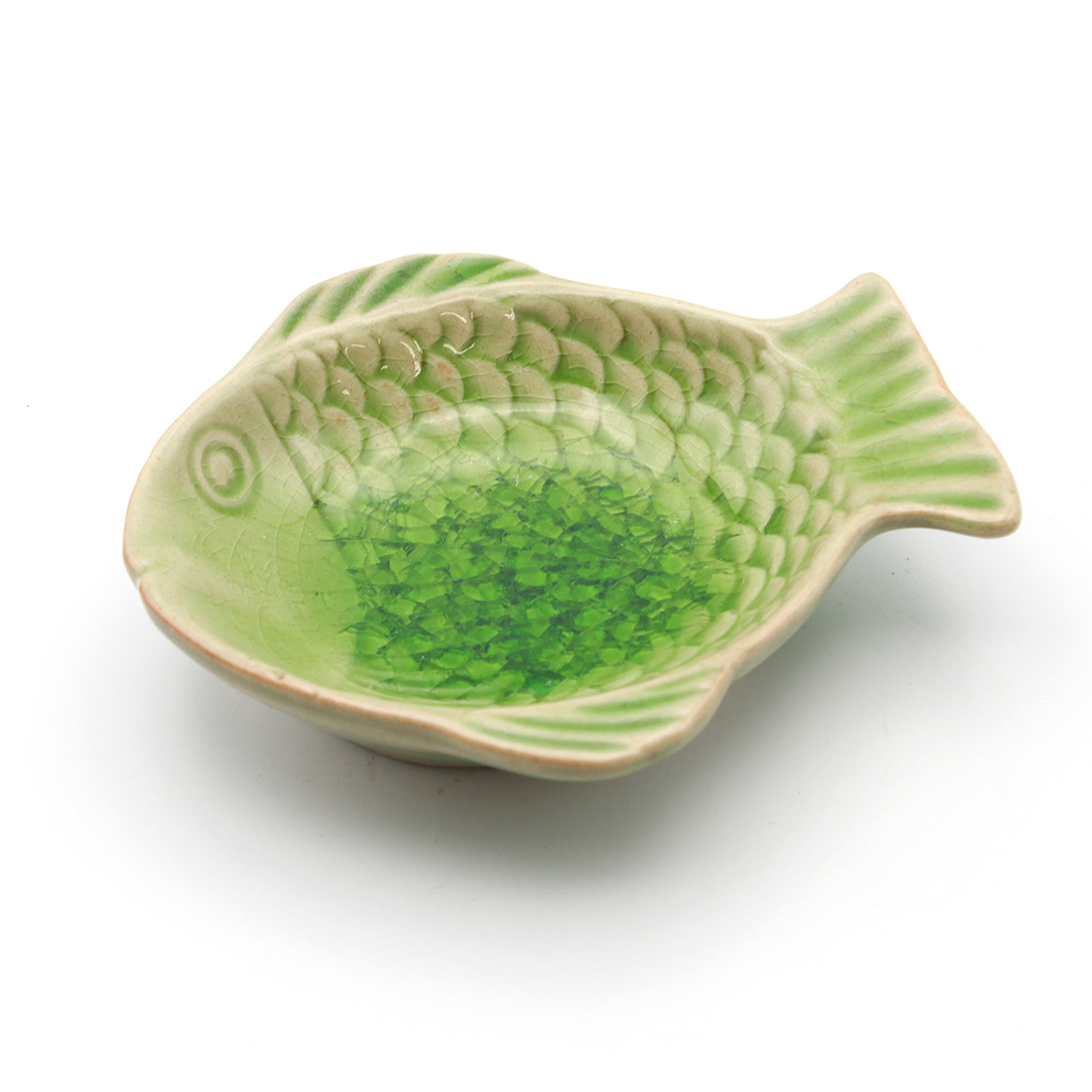 セラミック サカナトレイ ミニ[タイ陶器トレー小皿 魚フィッシュ セラミック サカナトレイ ミニ[タイ陶器トレー小皿 魚フィッシュ