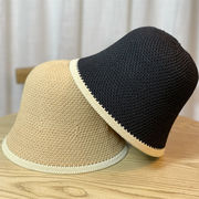 帽子　レディース　バケットハット つば広帽子 おしゃれ 紫外線対策 日焼け UVカット ニット