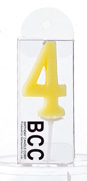 kameyama candle ナンバーキャンドルパステル４番 「 アイボリー 」　 キャンドル