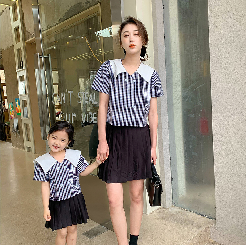 2024新作 韓国子供服  親子 女の子  半袖トップス90-140cm