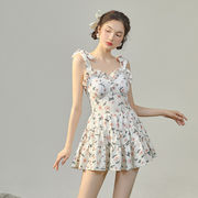 水着 レディース 温泉服  女性用　人気 体型カバー キレイめ 夏 おしゃれ 海浴 ワンピース