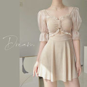 水着 レディース 温泉服 人気 女性用 体型カバー キレイめ 夏 おしゃれ 海浴 ワンピース