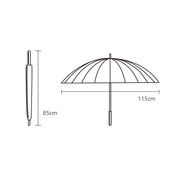 夏新作長傘 無地24本骨 長柄目に優しいUVカット遮光 遮熱 大きいサイズ 日傘 雨傘 晴雨兼用