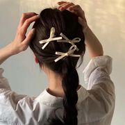【韓国風】プチプラ韓国　ヘアアクセサリー ヘア飾り　リボン 蝶結び　弓ヘアピン 3枚セット