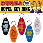 【大人気アイテム】【新柄登場！】GARFIELD HOTEL KEY RING ホテルキーリング キーホルダー ガーフィールド