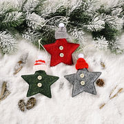 クリスマスツリーペンダント、クリスマスデコレーション用品、クリスマスの飾り、星の装飾