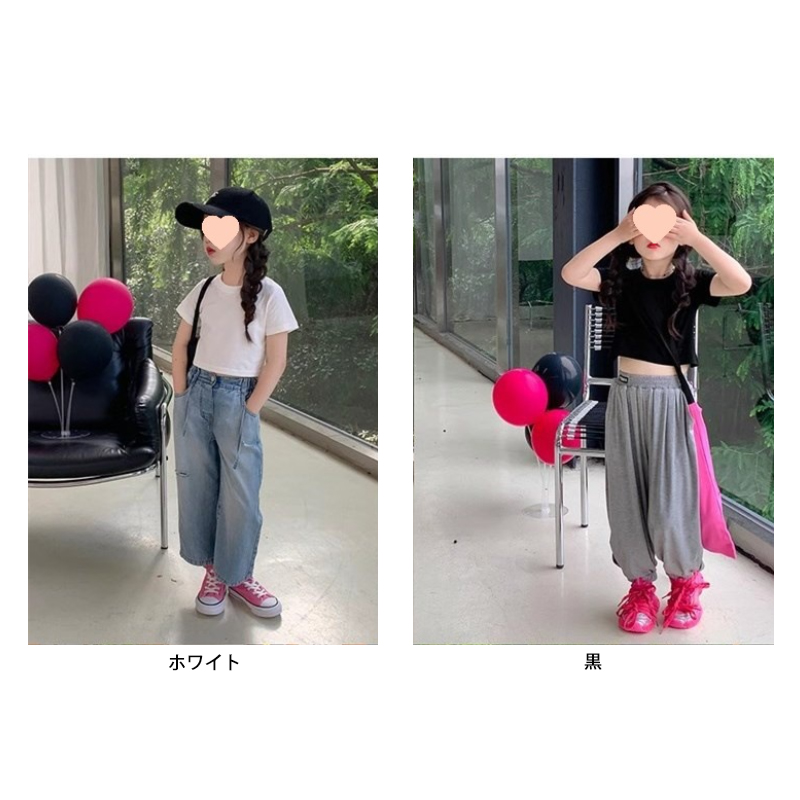 2024新作 韓国子供服 子供 キッズ 半袖 トップス tシャツ 背中