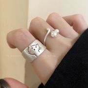 2個セット レディースリング  指輪   猫の指輪  フリーサイズのリング  ファッション猫雑貨