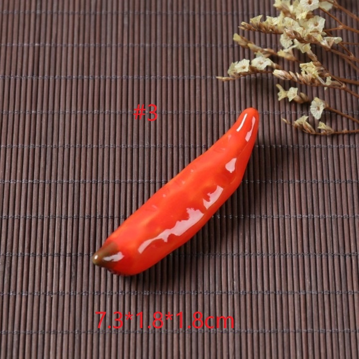 日本風 雑貨 陶器 野菜 箸置き オーナメント 唐辛子 家庭用 キッチン