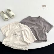 男の子 女の子 純綿 半袖Tシャツ 夏子供服 韓国風 カジュアルトップス
