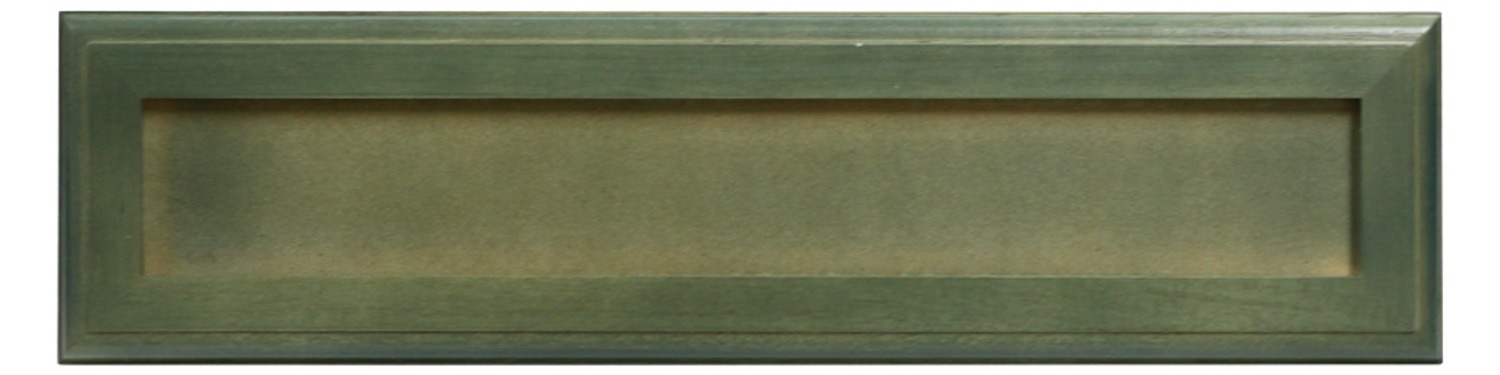 タイル木製プレート 7文字用 グリーン サイズ：約H87×W360×D13mm 4230000100