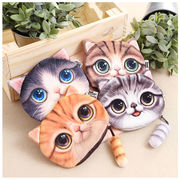 全4色 猫柄の財布  人気 女性 コインケース 可愛い 猫のウォレット猫の小銭入れ 猫の雑貨  猫のモチーフ