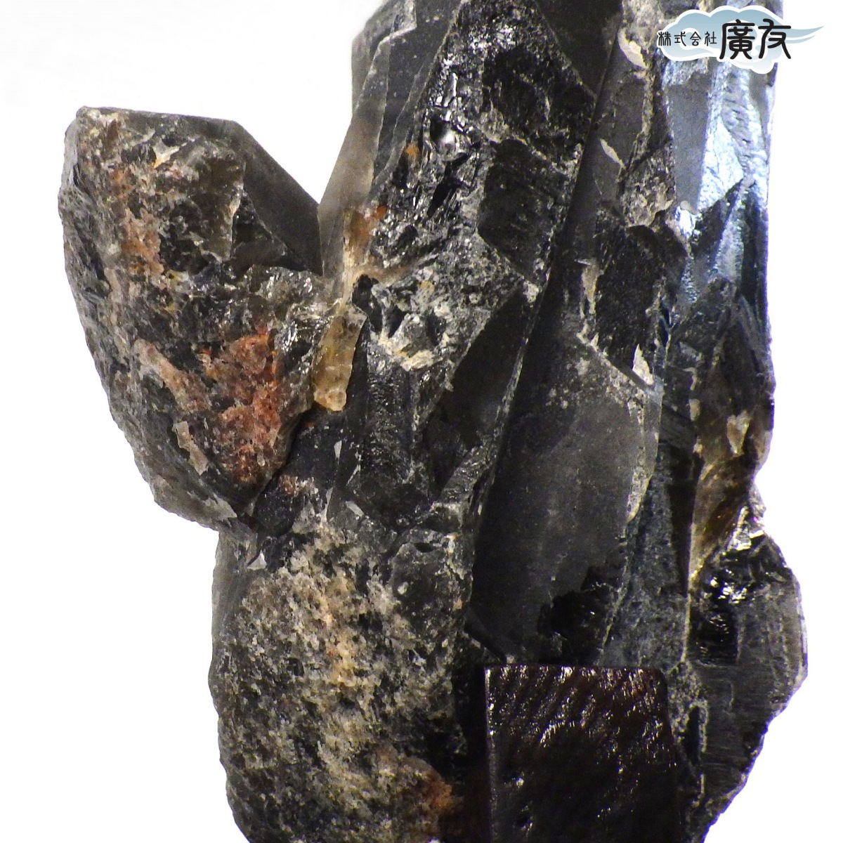 モリオンポイントクラスター原石No.1698 約1kg 原石一点物 モリオン クラスター 原石 黒水晶 天然石