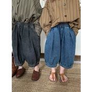 2024新作 韓国風  ベビー服  子供服 男女兼用ちょうちん七八分ズボン2色 80-140cm
