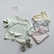 2024新作 韓国風  ベビー服  子供服 男の子  半袖  トップスTシャツ4色  80-130cm