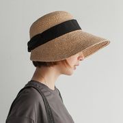 日よけ帽子 麦わら帽子 レディース 紫外線対策 UVカット アドベンチャーハット UVハット リボン