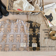 キッズ 子供服 トップス タンクトップ ノースリーブ プリント クルーネック