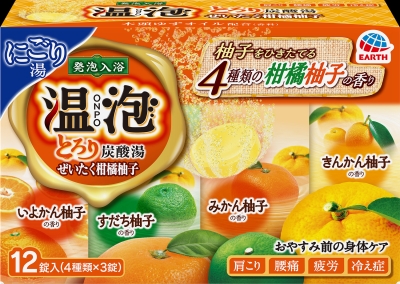 温泡　ＯＮＰＯ　とろり炭酸湯　柑橘柚子　１２錠入