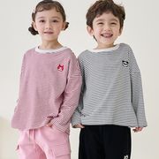2024春子供用Tシャツ、男の子と女の子向けのかわいい動物刺繍【@韓国に輸出する子供服工場】