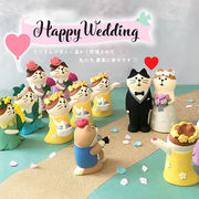 D0007◆2万円以上送料無料◆ins風 Zakka デコレ Happy Wedding かわいい猫 ネコ 洋服和服 置物 マスコット