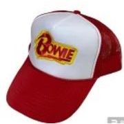 アメカジメッシュキャップ　ワッペン付CAP　D.BOWIE    デビッド・ボウイ