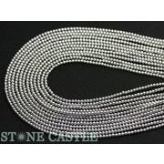 【丸ビーズ】ヘマタイト(シルバーメッキ) 2mm