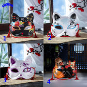 2024新作 仮面 パーティー マスク 撮影仮面 お面 ハロウィン 祭り PVC製 和風 ファション 4色展開