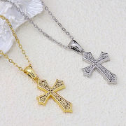 ネックレス クルス ステンレス チェーン アクセサリー  サージカルステンレス ネックレス  韓国 2024新作