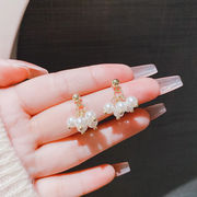 S925ポスト ピアス パールブドウ ハンドメイド ピアス　ピアス キャッチ ピアス イヤリング 2024新作