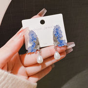 S925ポスト ピアス 水晶 ハンドメイド ピアス　ピアス キャッチ ピアス イヤリング 2024新作